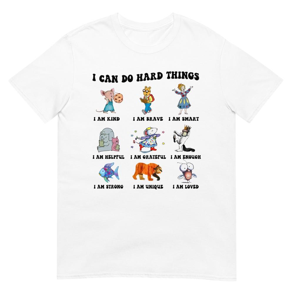 

I Can Do Hard Things Teacher Back to School Children s Book T-Shirt 3XL