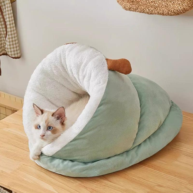 Winter Warm Small Dog Kennel Bed Breathable Dog House Cute Slippers Shaped Dog Bed Cat Sleep Bag Foldable Washable Pet House