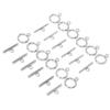 Necklace Bracelet DIY Round Toggle Clasps TBar Clasps for Jewelry Making Steel Color