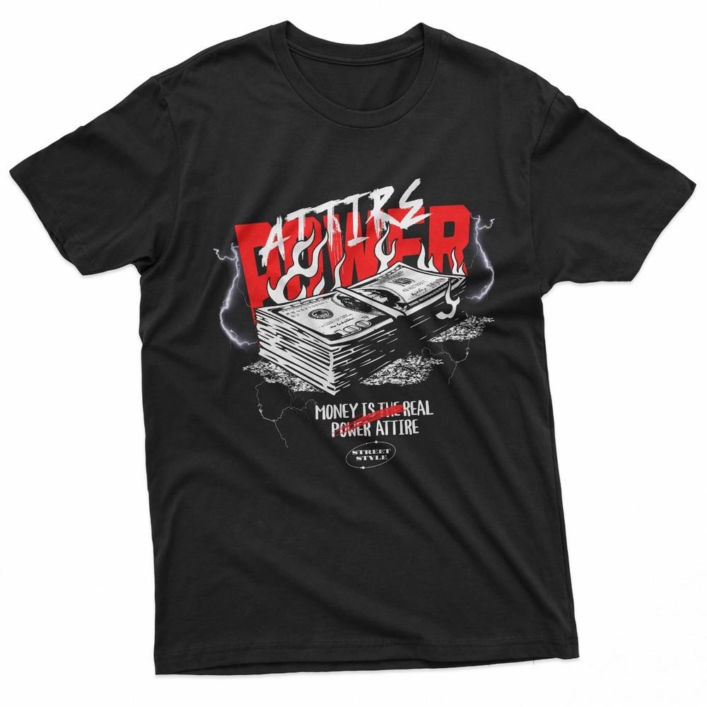 Money Power Burning Cash Streetwear TShirt Unisex T-Shirt XL