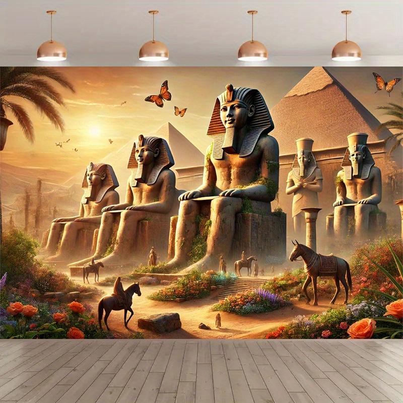 1 piece of Ancient Egyptian civilization polyester photographic background cloth (from China) 47.2x31.5inch/120*80cm