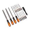 18Pcs Files Set Tool T12 Steel Metal Professional Flat Triangular Half Round Large Needle Hand File