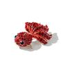 Rote Glitzernde Diamant Goldfisch Brosche: Trendige, vielseitige Anstecknadel für Mäntel, Accessoires, niedliche japanisch inspirierte Korsage für Frauen.