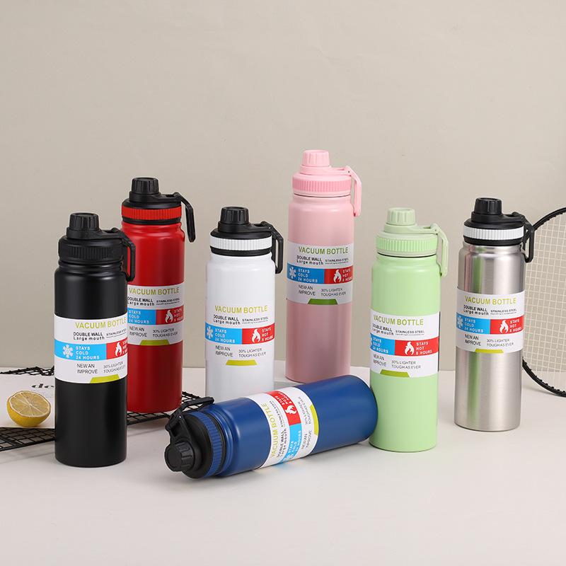 Weltraum Top Edelstahl Thermosbecher Große Kapazität Sportkessel Outdoor Tragbar Auto Wasser