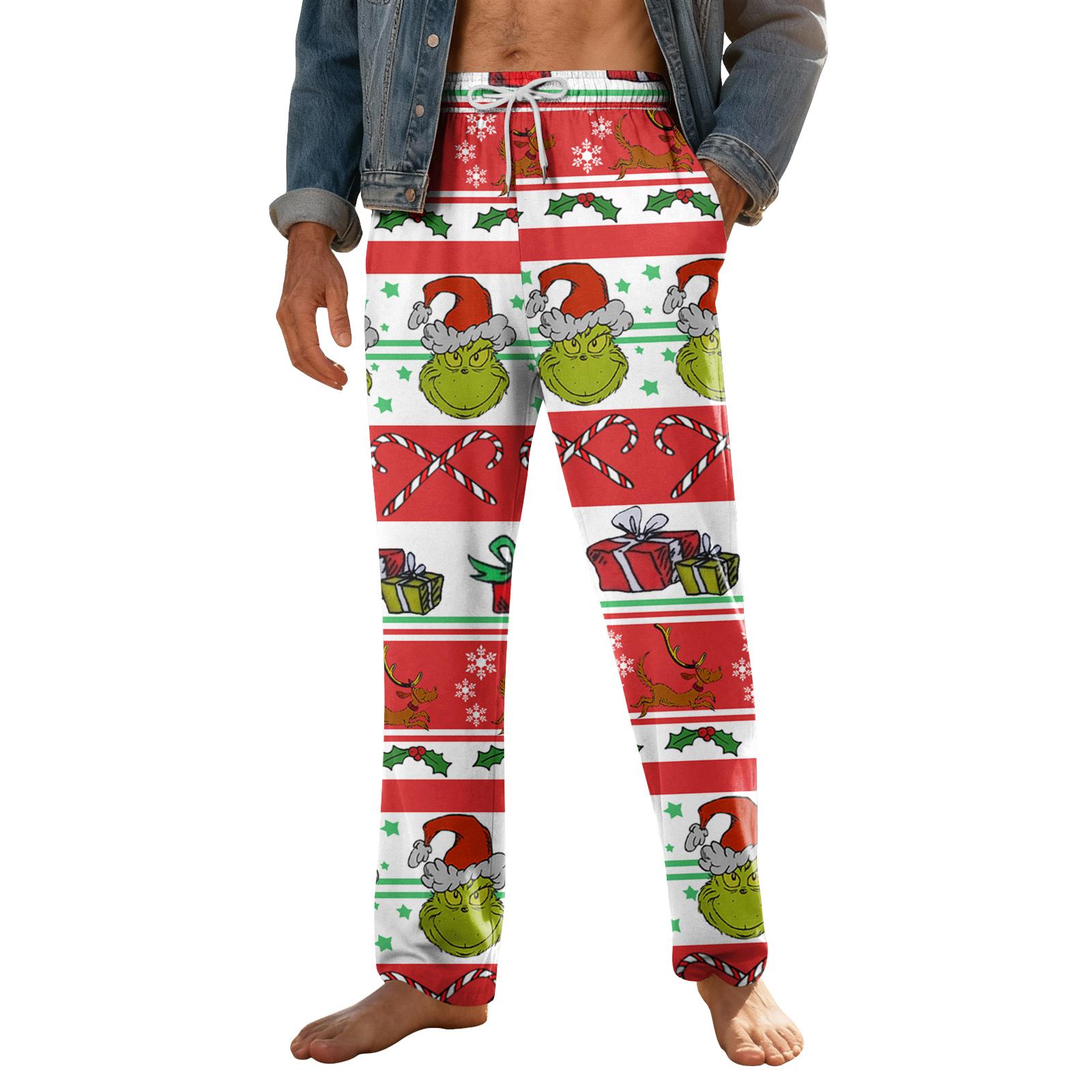 

Мужские домашние мягкие пижамные штаны со шнурком и карманами, повседневные спортивные штаны XL белый