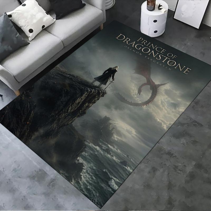 Daemon Targaryen Carpet Rug for Living Room Bedroom Home Sofa Decoration,Kids Play Non-slip Floor Mat