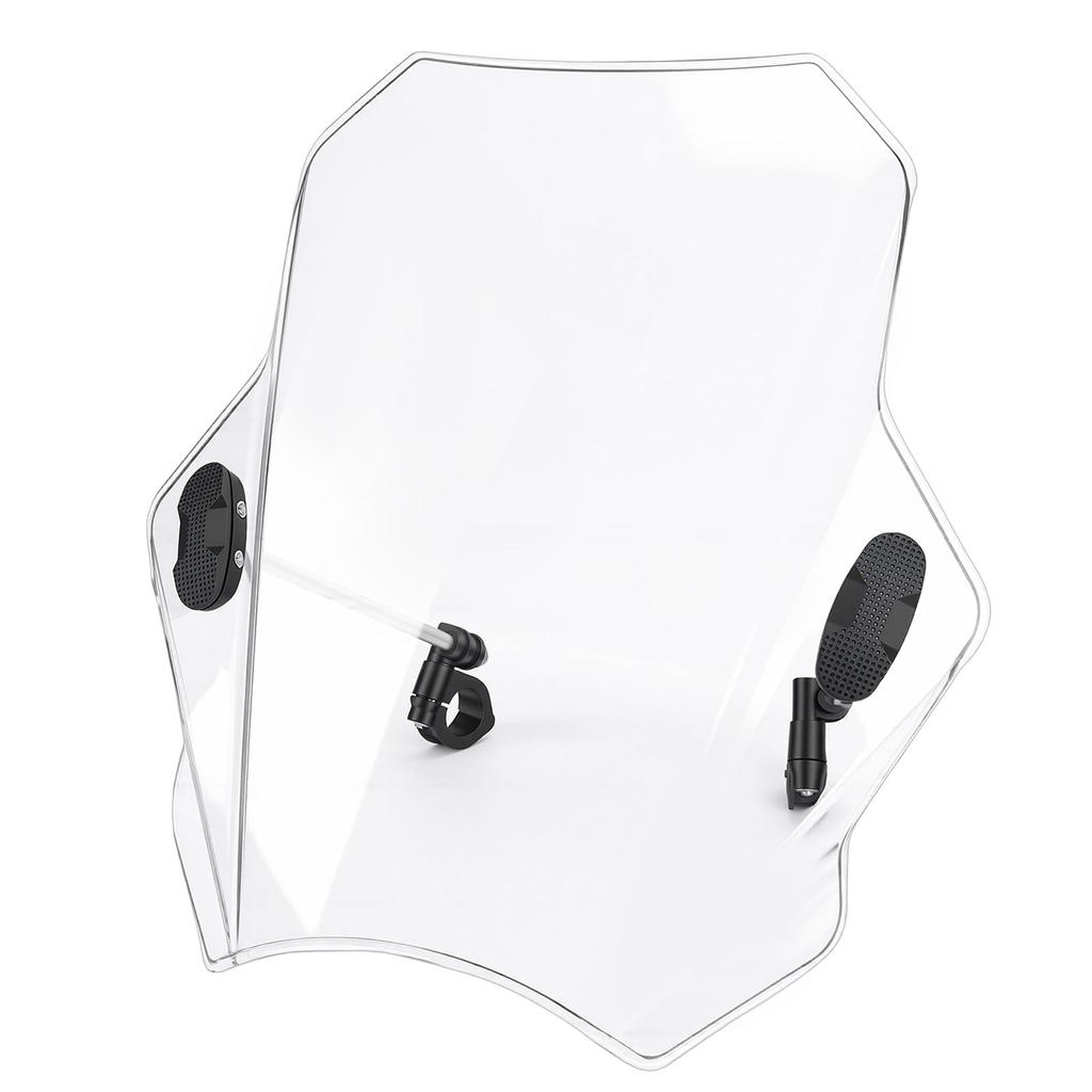 Clear Motorcycle Windshield Adjustable Wind Air Deflector Windscreen Front Flyscreen Replacement for Suzuki