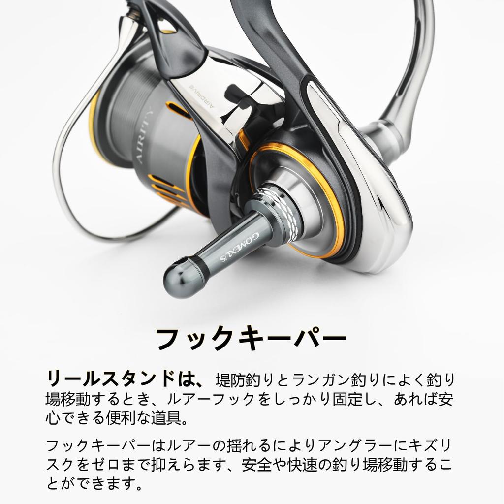 Gomexus R1 Reel 42mm Spinning Reel Compatible with Twin and Aluminum Hook and Ideal for Run and Gun and Light Game for Easy Stand, Protection, Luvias,