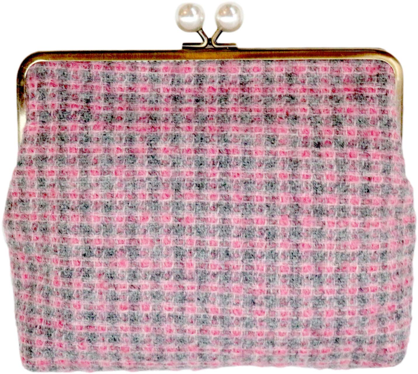 Большая косметичка Marushin, Розовая, Ш20 x В16 x Г4 см, Буклированная шерстяная ткань, Произведено MOON, Великобритания, 0405006600