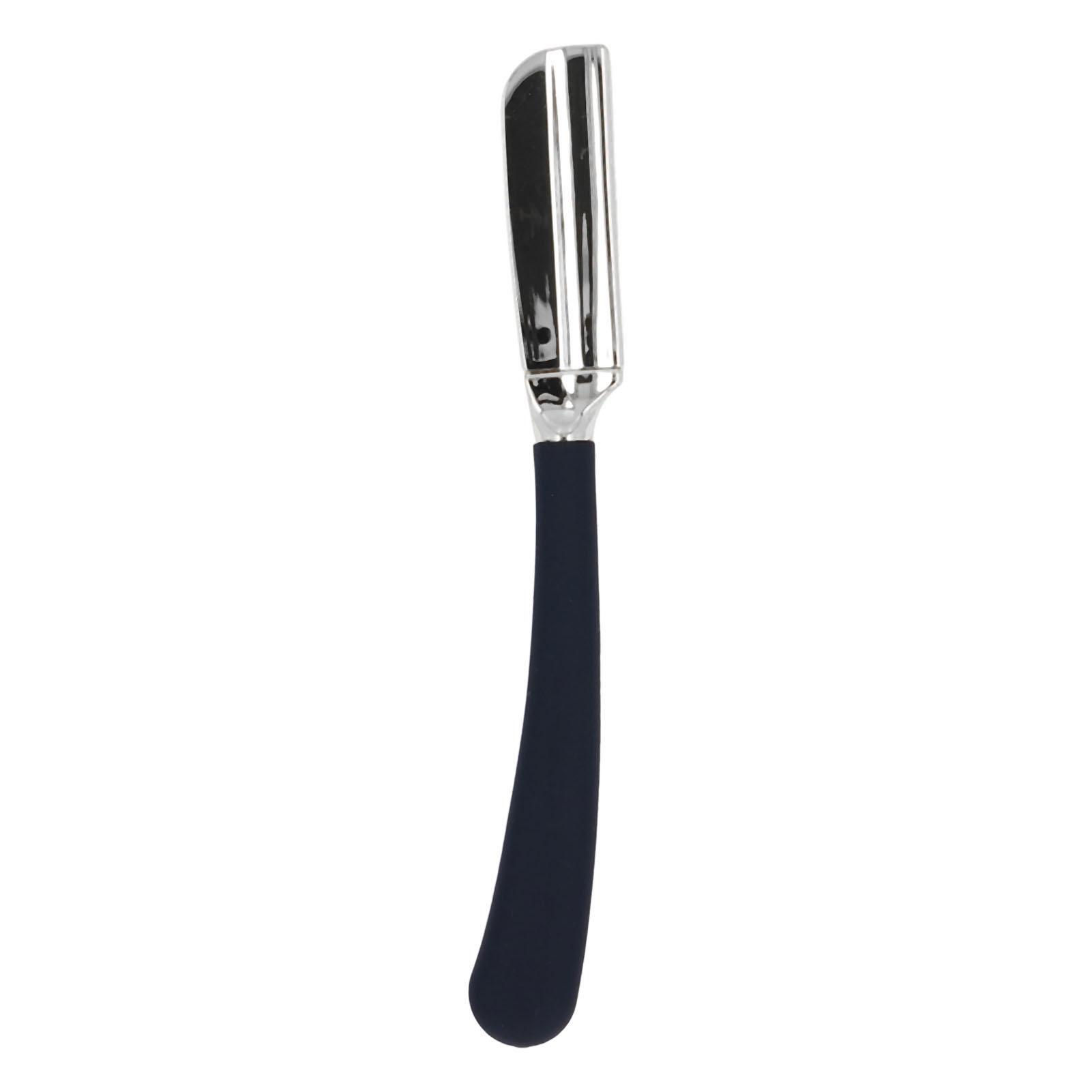 

Barber Manual Beard Trimmer Holder Zinc Alloy Silicone Handle Straight Manual Beard Shaving Trimmer Holder