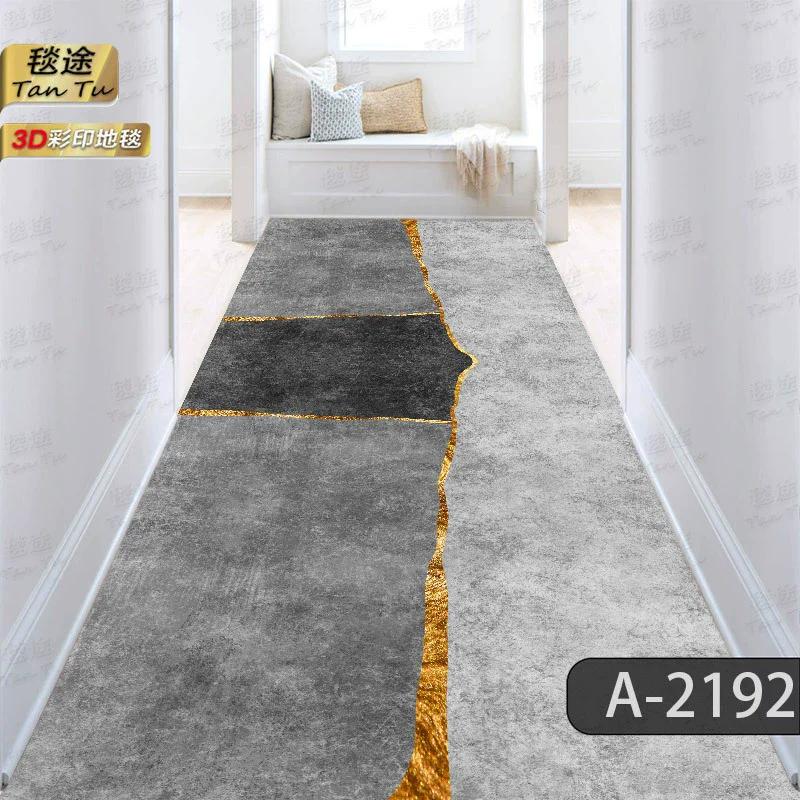 

Скандинавский Абстрактный Длинный Ковер для Коридора Нескользящие Коврики для Прихожей Ковровые Дорожки для Прохода в Отеле Моющиеся Коврик для Прихожей Легко Чистить 60X100CM