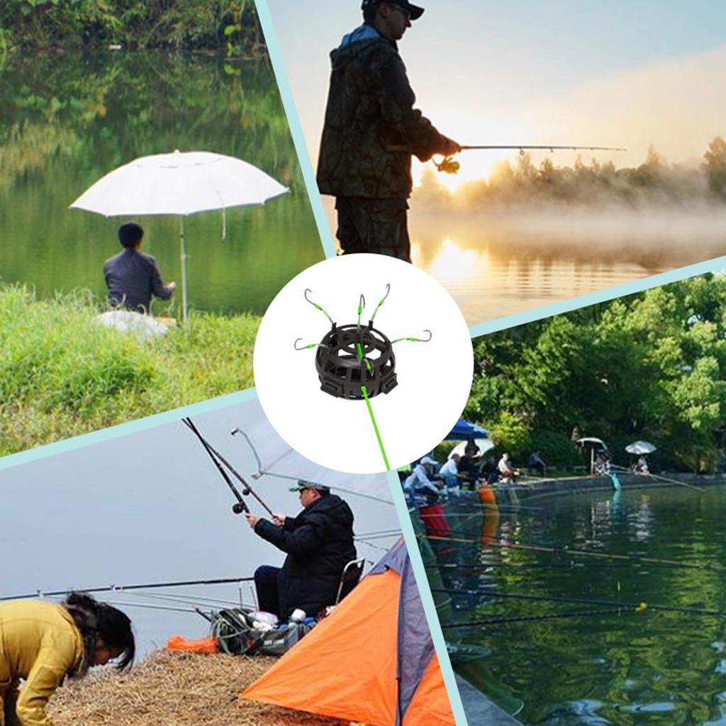 360° Floating Cage Fishing Hook, Spring Fish Feeder With Holder, Fishing Tool Fishing Feeder Fishings Cage Hook Rigs Set