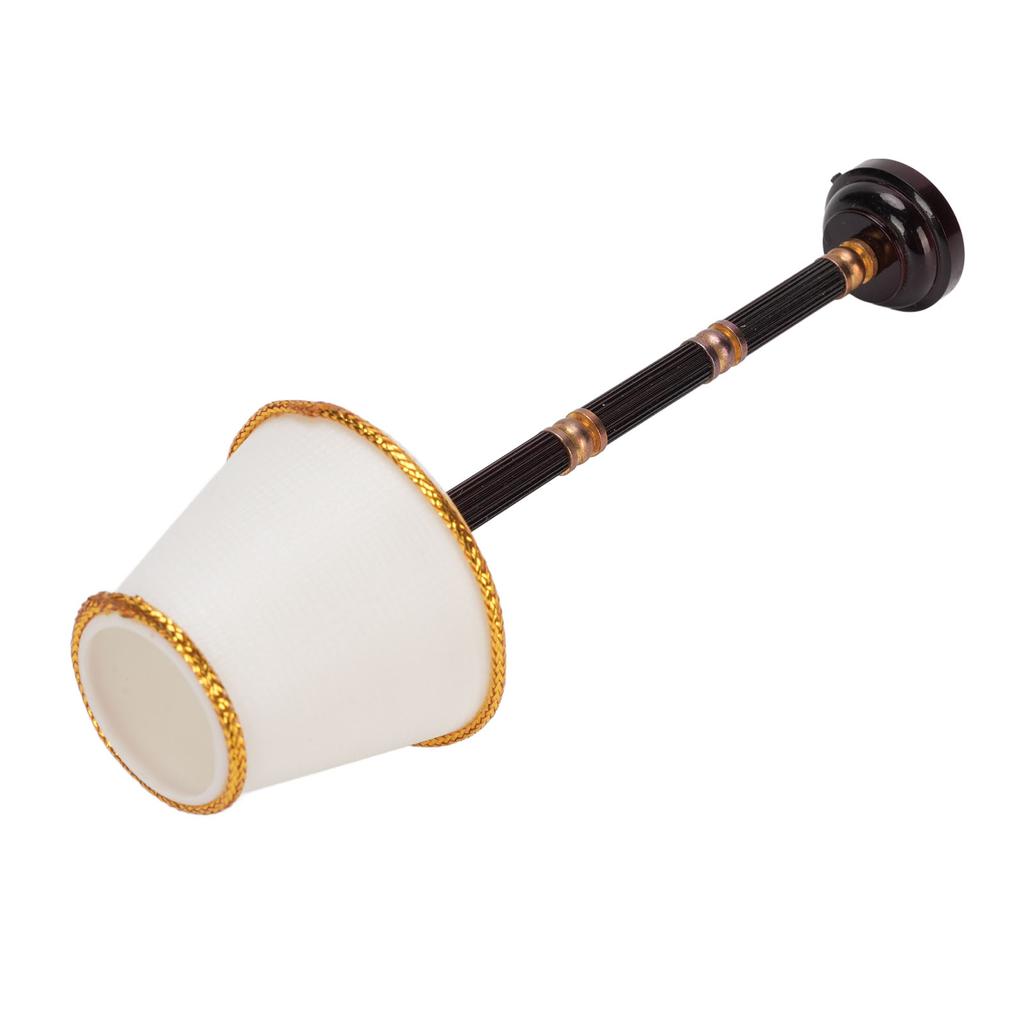 1:12 Scale Dollhouse Table Lamp LED Light Switch Miniature Desk Light Ornament for Dollhouse