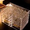 120 Grids Transparent Organizer Box Plastic Nail Art Storage Box Jewelry Storage Box  Bathroom