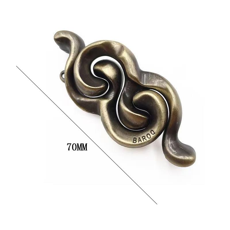 

Disentanglement Brain Teaser Metal Puzzle Unlock Interlock Game IQ Test Magic Trick Toys Gifts For Adults Kids Boys Girls