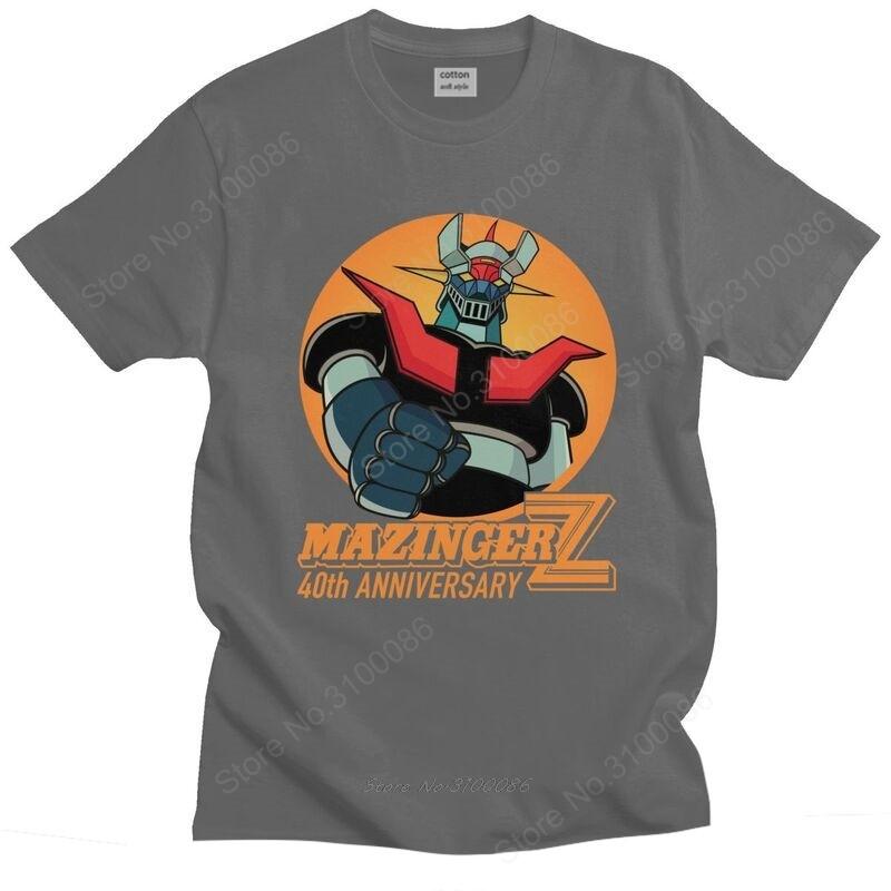 Tshirt for Men Short Sleeved Leisure T Shirt Urban UFO Robot Anime T-shirt Loose Fit  Cotton Tee Tops Gift