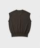 Another Office Layer Silk Knit Vest (Pewter)