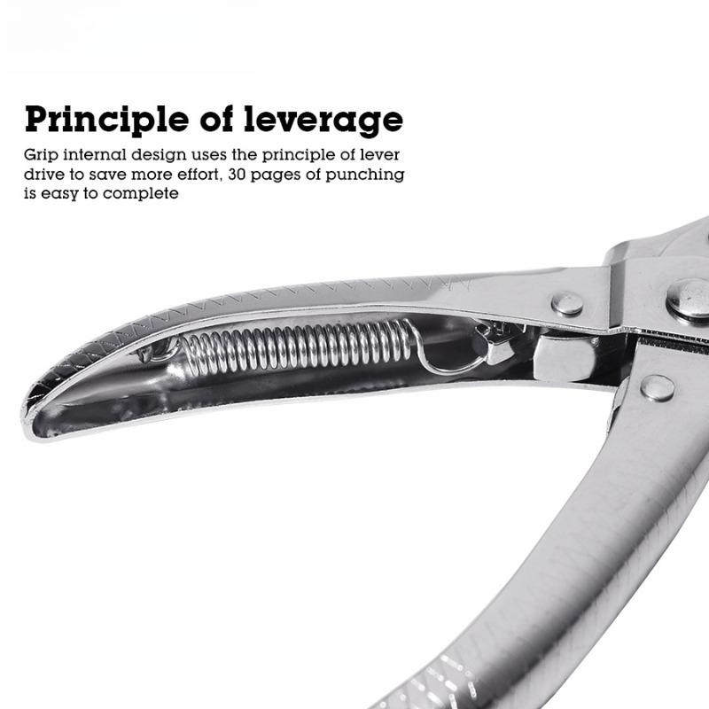 Multi-Function Hole Punching Pliers Belt Punching Tool with Metal Guard Ring