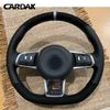 Geïmiteerd Autostuurhoes Vlechtwerk Anti-Slip Suede Voor Volkswagen VW Golf 7 GTI Golf R MK7 VW Polo GTI Scirocco 2015 2016
