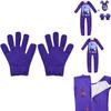 Unisex Sundrop Fnaf Toy Bear Cosplay Costume Bodysuit Jumpsuit Mask Glove For Carnivals