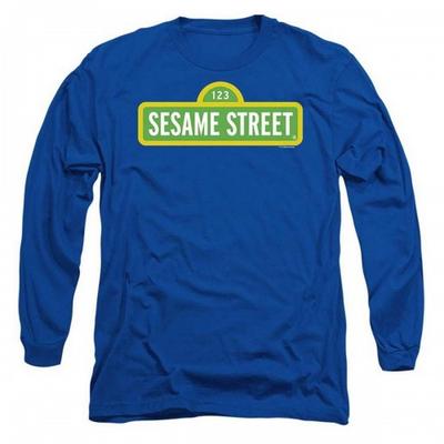 Sesame Street Unisex-Erwachsene Logo-Langarm-T-Shirt