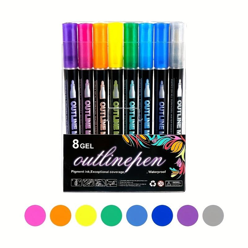 

Fluorescent Highlighters, Non-bleed, Smooth Writing Dual-Tip Markers for Note-taking,Art Projects,Office Supplies & Easter Gifts