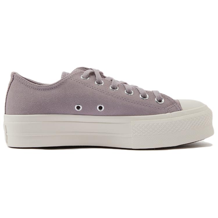 Converse  Chuck Taylor All Star Lift Platform Low Colorful Suede - Frozen Thistle Women Sneakers Grey A15532C