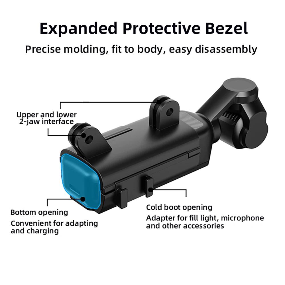Estrutura de Expansão Para Câmera DJI OSMO Pocket 3 Capa Protetora Suporte Liberação Rápida Multifuncional Adaptador Sapata Fria Acessórios