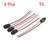 2/3/4/5/10Pcs T5 Panel Light Lamp Bulb Dashboard Indicator Extension Wire Harness Socket Connector for Car T5 Light Socket