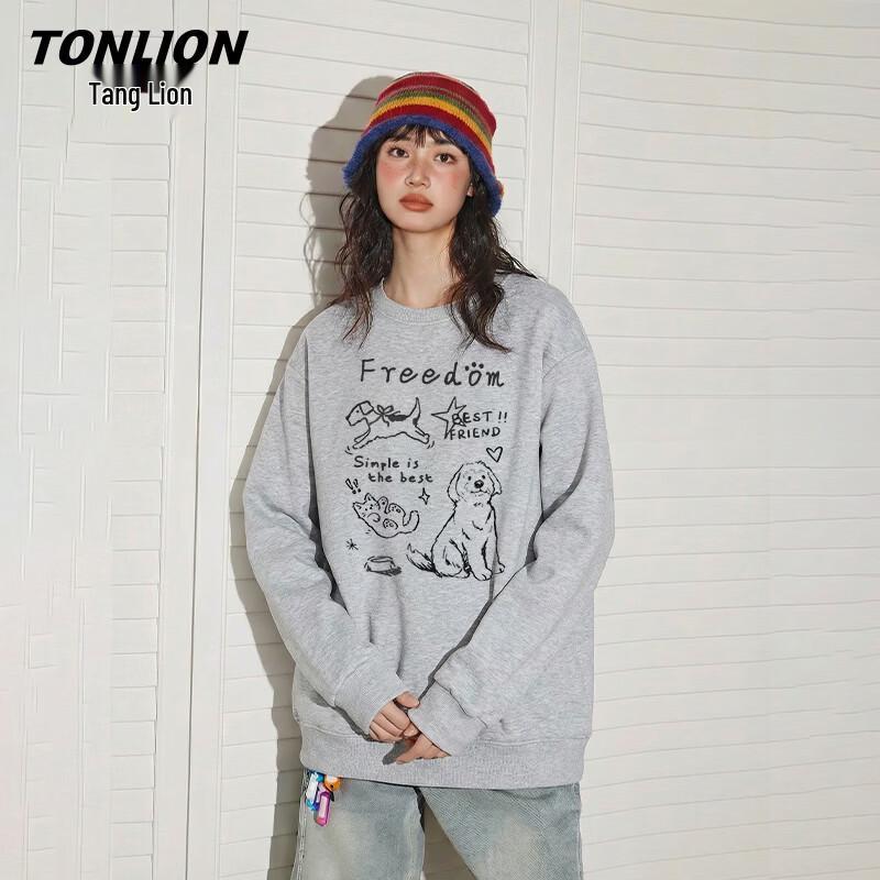 TonLion Women's Loose Fit Long Sleeve Sweatshirt