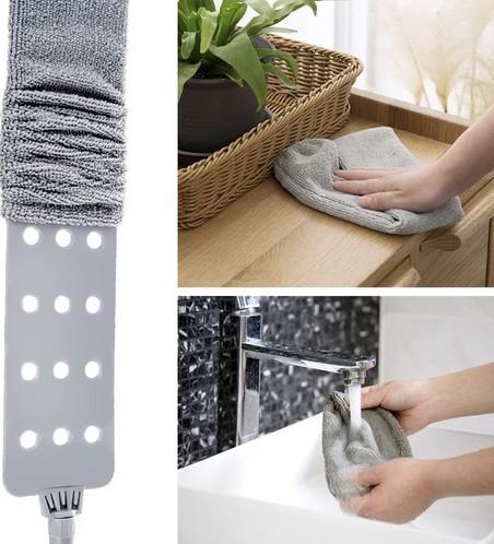 TELESCOPIC BRUSH FOR DUSTING COBWEBS - 250cm + 2 OVERLAYS