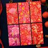 6pcs Rectangular Chinese New Year Red Envelope Hot Stamping Red Packet Household HongBao  2025