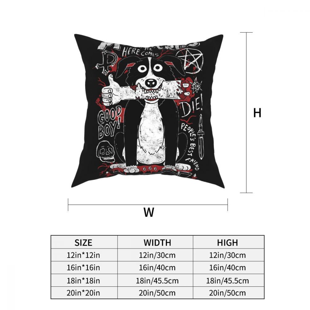 Mr Pickles Square Pillow Case Polyester Cushions for Sofa Adultswim Evil Satan Dog TV Casual Pillowcase