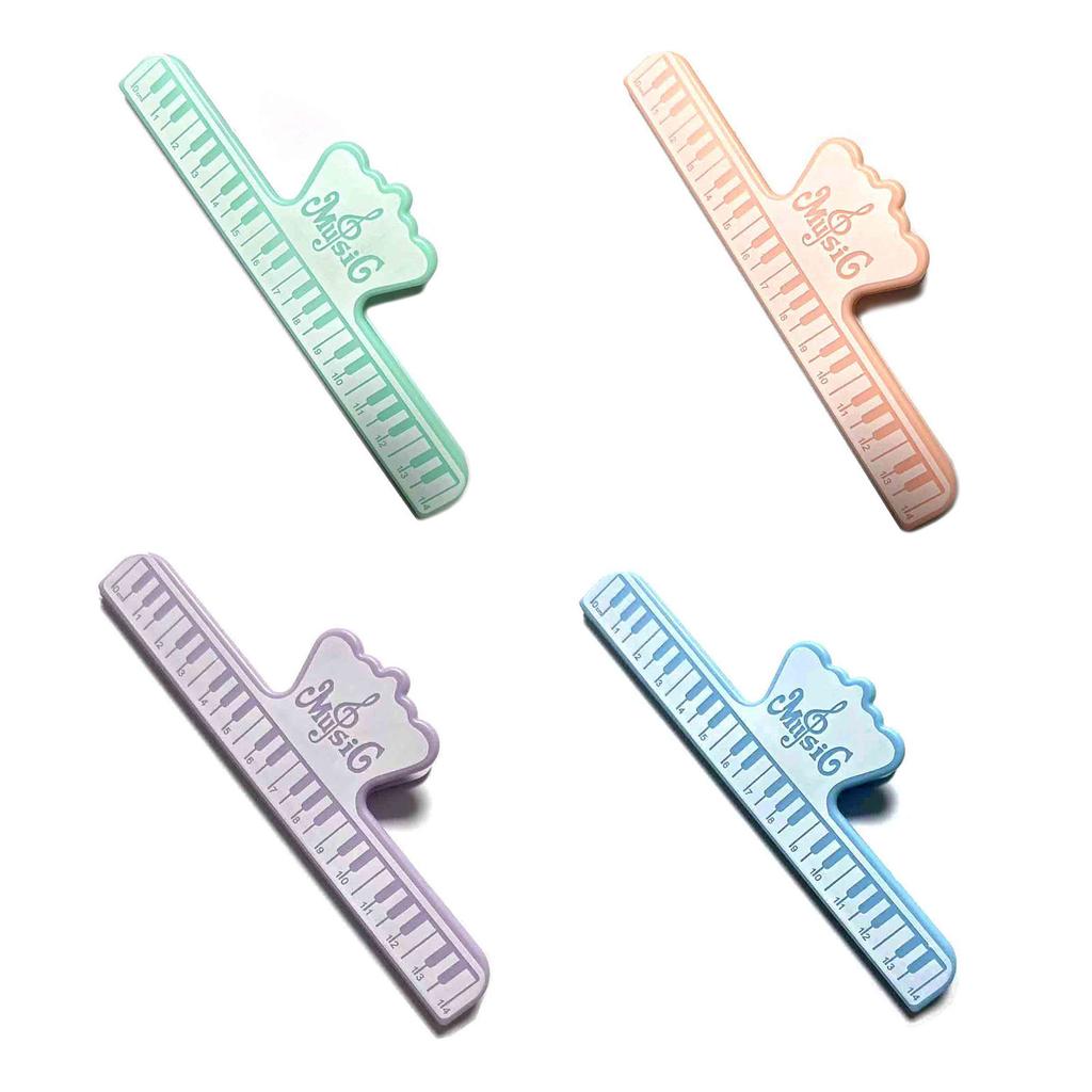 Clip Profesional para Partituras Musicales Soporte para Páginas de Música Clip Fijo de Plástico para Partituras Musicales para Tocar Instrumentos y Leer Libros