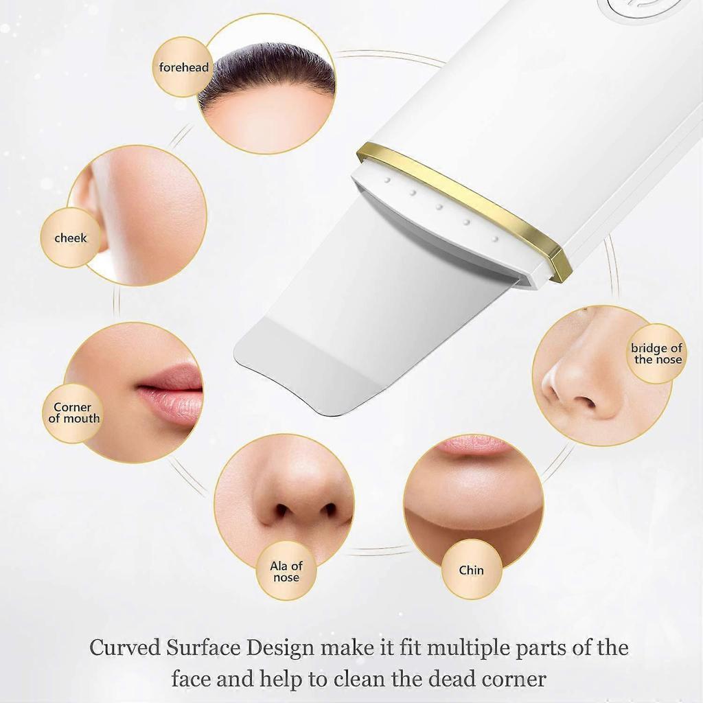 Pxcl Ultrasonic Skin Scrubber Face Scrubber Cleaner Skin Scrubber Cleaning Instrument Pore Cleaner Ultrasonic Vibration Peeling Facial Massage Device