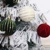 6pcs White Red Green Christmas Pendant Ball Christmas Tree Hanging Decoration  Children Gifts