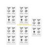 W89C 125Pcs Thank You Stickers Rectangular Wrapping Labels Self-adhesive Labels for Wedding Small Businesses, Online Retailer