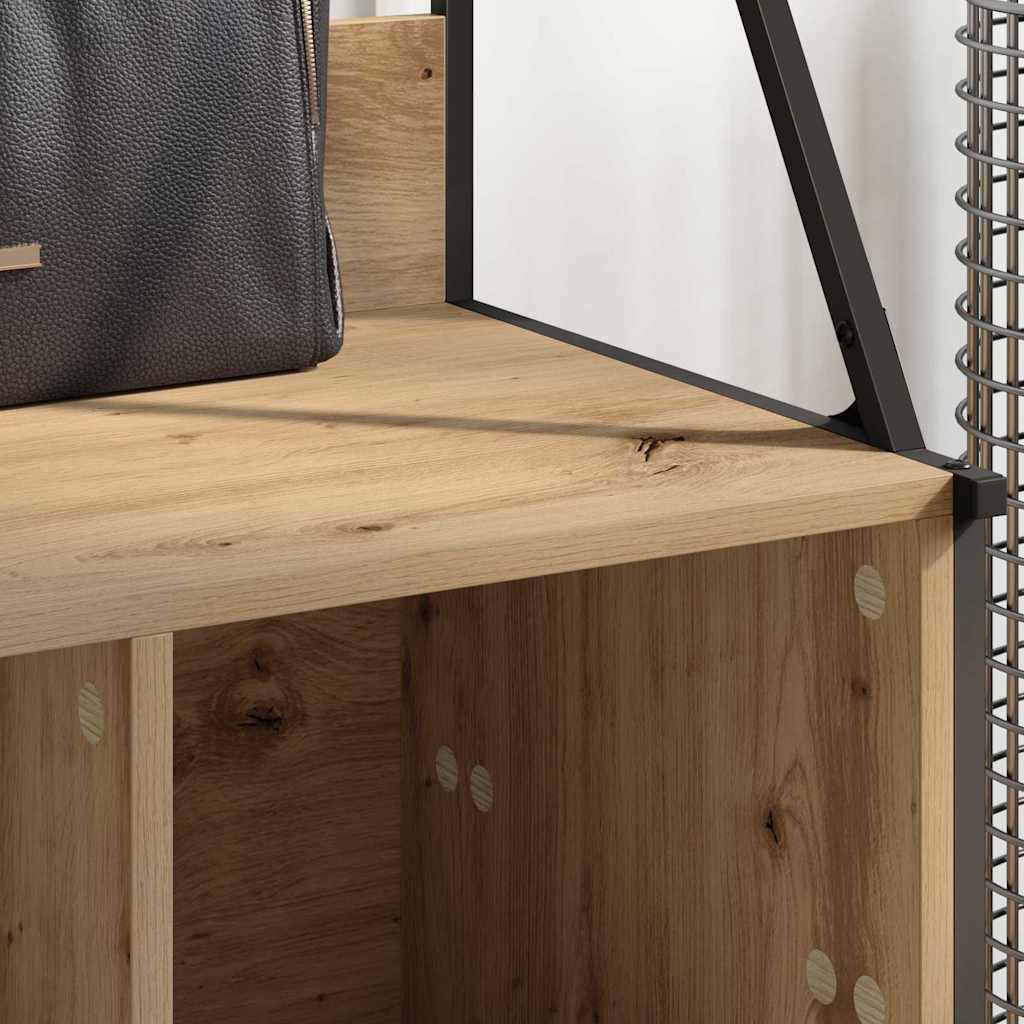 Clothing Rack Artisan Oak 100 X 41 X 184 Cm Wood Based Material