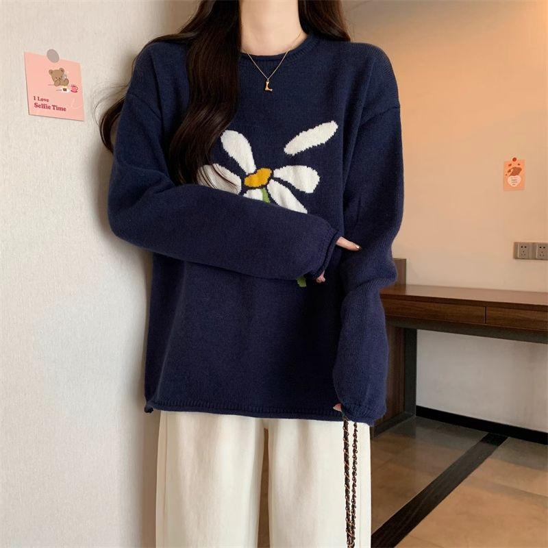 Sweater for Women Winter Thickened Pullover Warm Knitted Stretchy Long Sleeve Oversize Jumper Tops
