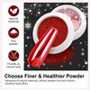 6-Color Champagne Magic Mirror Nail Powder: High-Gloss Aurora Titanium Gold Fairy Glitter.