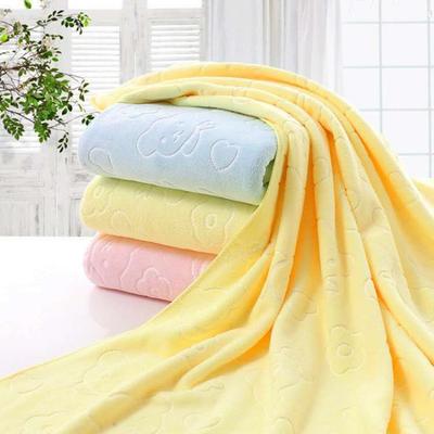 Microfiber Bath Towel 70x140cm with Embossed Bear Design - 3 Second Quick Dry Large Beach Towel for Spa Home Gift Towel