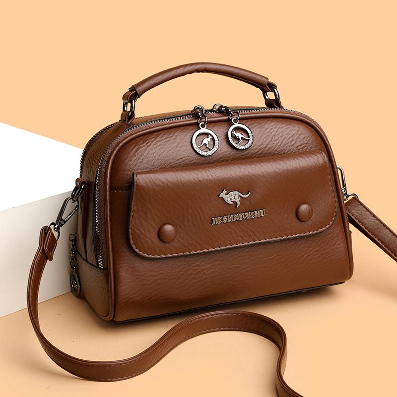 Single-shoulder Bag Large-capacity Hand-held Small Square Bag Fashionable and Versatile Crossbody Mom Bag