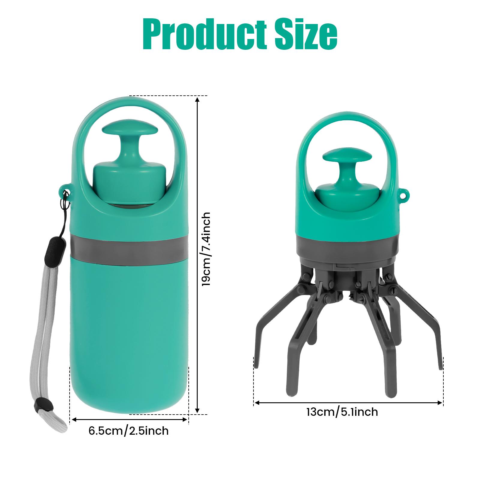 

Dog Pooper Scooper Portable Pet Waste Picker with Garbage Bag Handheld Claw Poop Scooper Outdoors Pet Poop Waste Pick-up Cleaner 1 Set