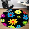 1PC Flower Pattern Chair Carpet for Office, Indoor Non-Slip Washable  Carpet, Soft Comfortable Mat For Office Room yy250930155