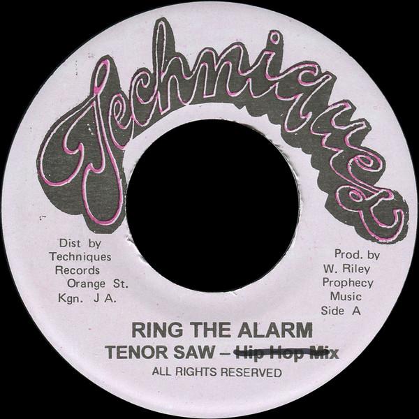 

7inch Record TENOR SAW Ring The Alarm NONE Techniques Jamaica Reggae Ska Dub Used