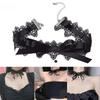 Elegant Black Lace Bowkot Choker Necklace Gothic Collar Necklace Vintage Choker Short Necklace Valentine's Day Gifts Jewelry
