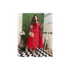 GoSriKi Women's Rayon Blend Bandhani Printed Straight Kurta with Pant & Dupatta (TURAE-RED-GS_L_Red_Large)