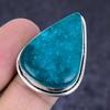 Natural Blue Amber Gemstone 925 Sterling Silver Jewelry Ring Size 8.5 l3F18