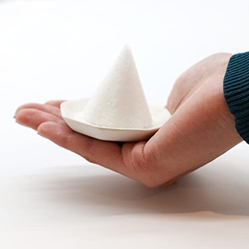 Kamidana No Sato Morishio Set, Octagonal, Small, Includes 5 Unglazed Octagonal Plates, Easy To Make Morishio, Solidifying Container, Good Luck, Protec