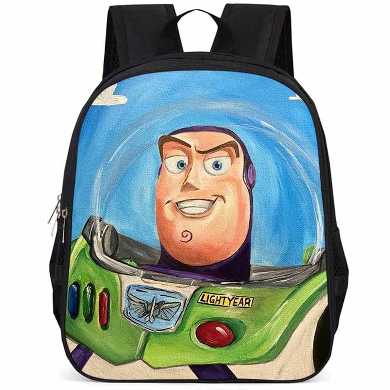 Buzz Lightyear 15-inch Large Capacity Backpack Lightweight Durable Oxford School Bag